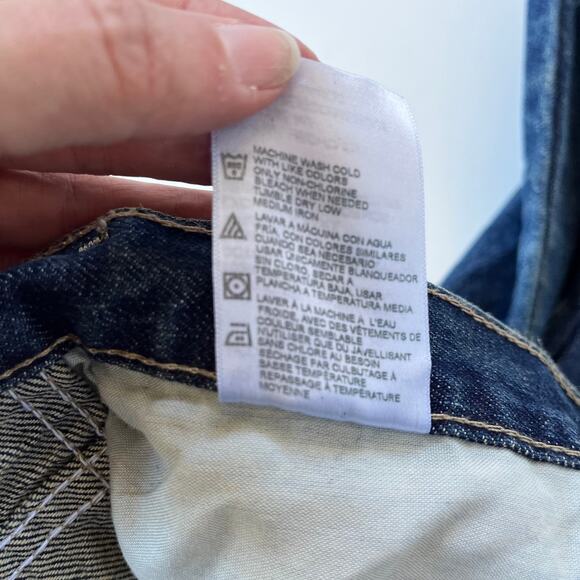 Dickies Straight Leg Blue Mens Jeans Size 44x32 Dark Wash Denim Western Work - Picture 8 of 10